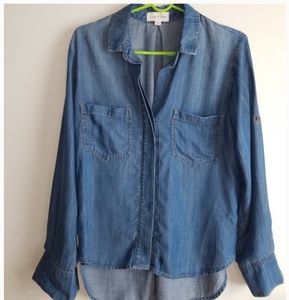 Anthropologie Cloth & Stone Split-Back Buttondown